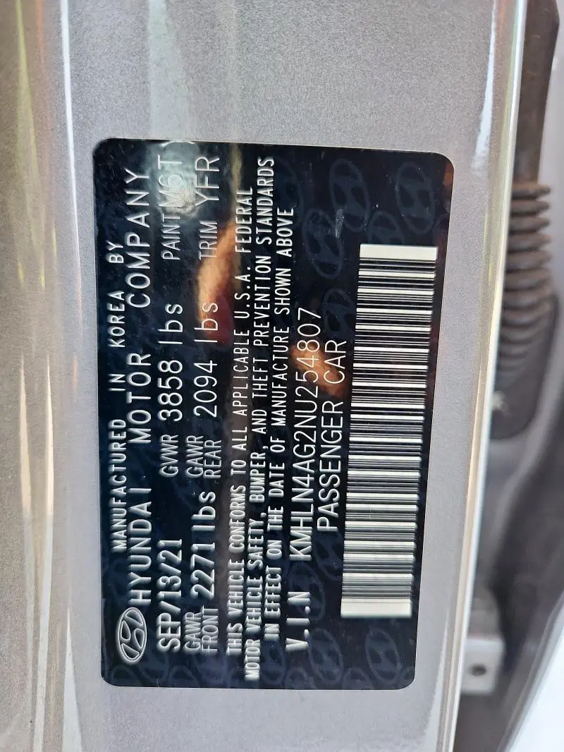 2022 HYUNDAI ELANTRA SEL  