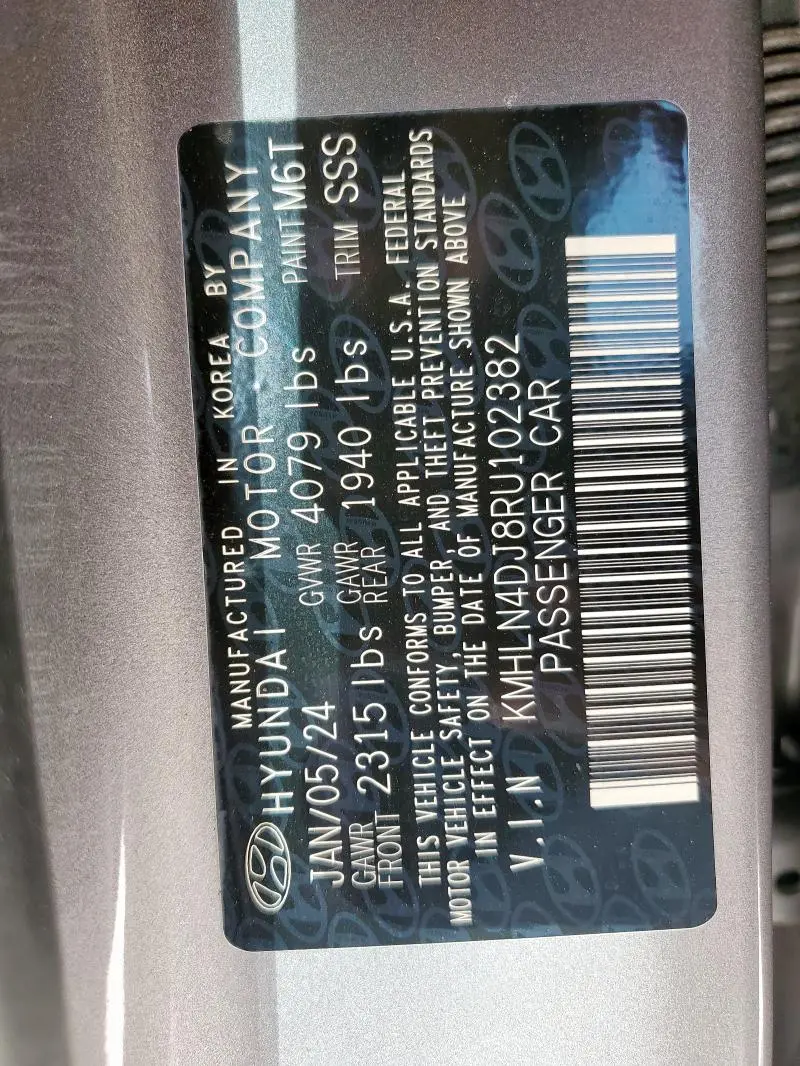 2024 HYUNDAI ELANTRA LIMITED  