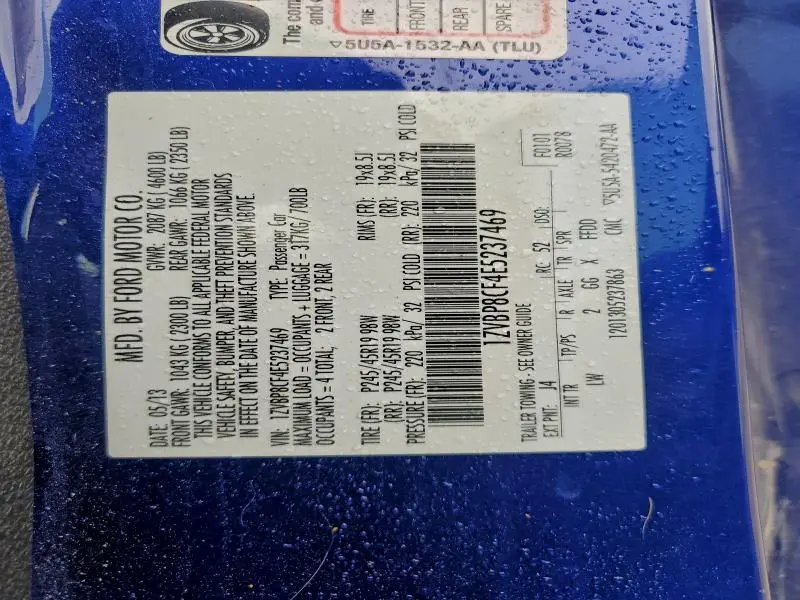 2014 FORD MUSTANG GT  