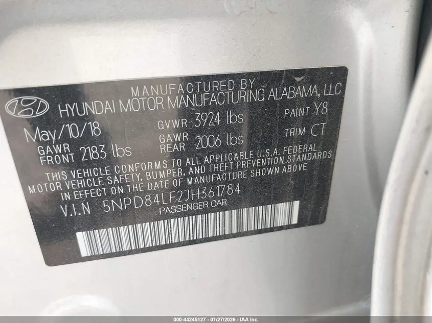 2018 HYUNDAI ELANTRA VALUE EDITION