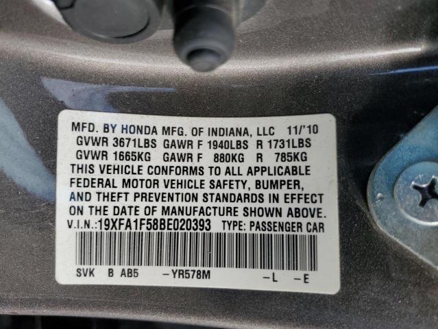 2011 HONDA CIVIC LX