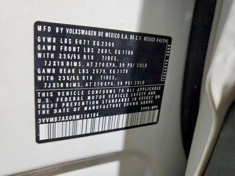 2024 VOLKSWAGEN TIGUAN SE  