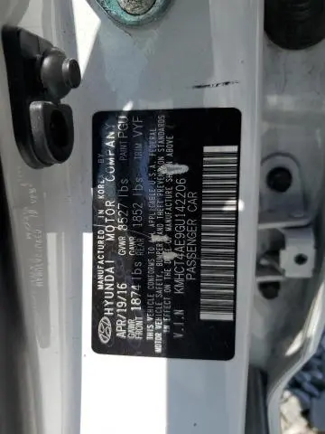 2016 HYUNDAI ACCENT SE  