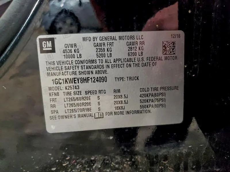 2017 CHEVROLET SILVERADO K2500 HEAVY DUTY LTZ  