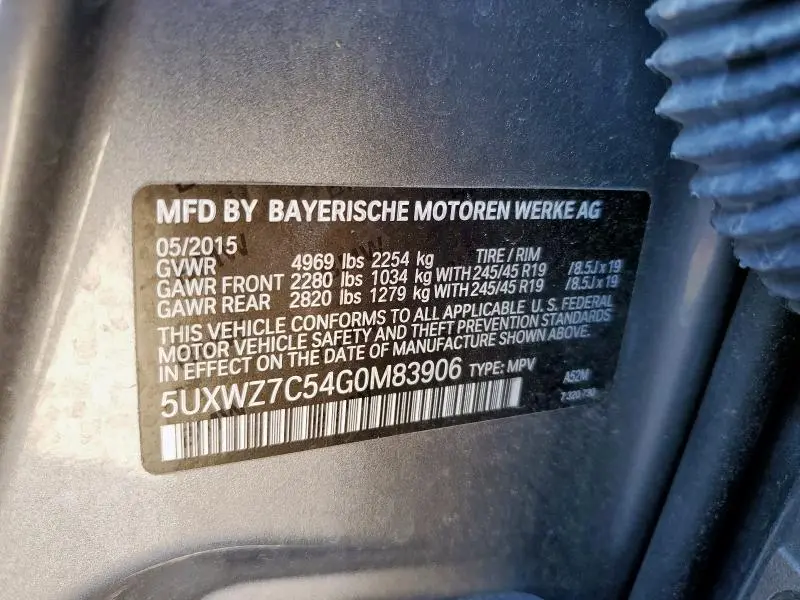 2016 BMW X3 SDRIVE28I  