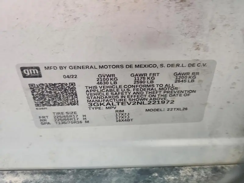 2022 GMC TERRAIN SLE  