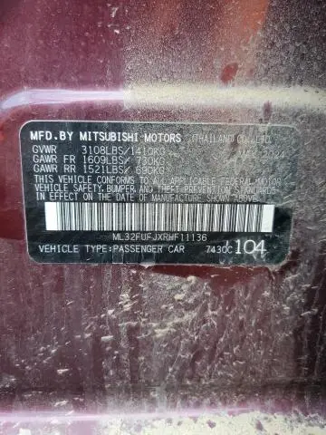 2024 MITSUBISHI MIRAGE G4 ES  