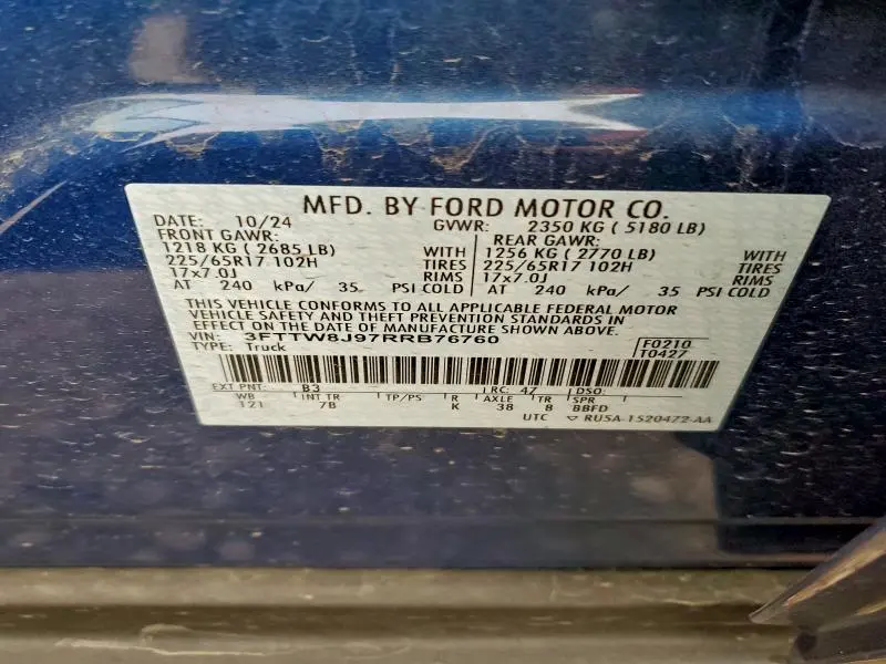 2024 FORD MAVERICK XLT  