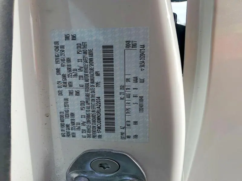 2024 FORD ESCAPE ST LINE  