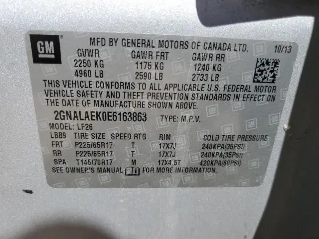 2014 CHEVROLET EQUINOX LS  