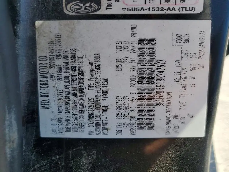 2011 FORD FUSION SE  
