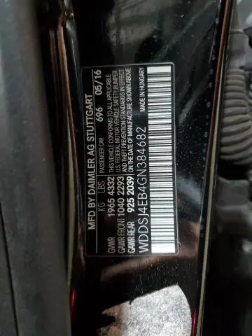2016 MERCEDES-BENZ CLA 250  