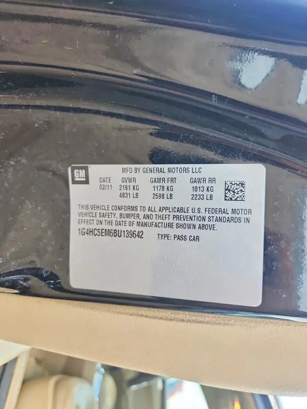 2011 BUICK LUCERNE CXL  