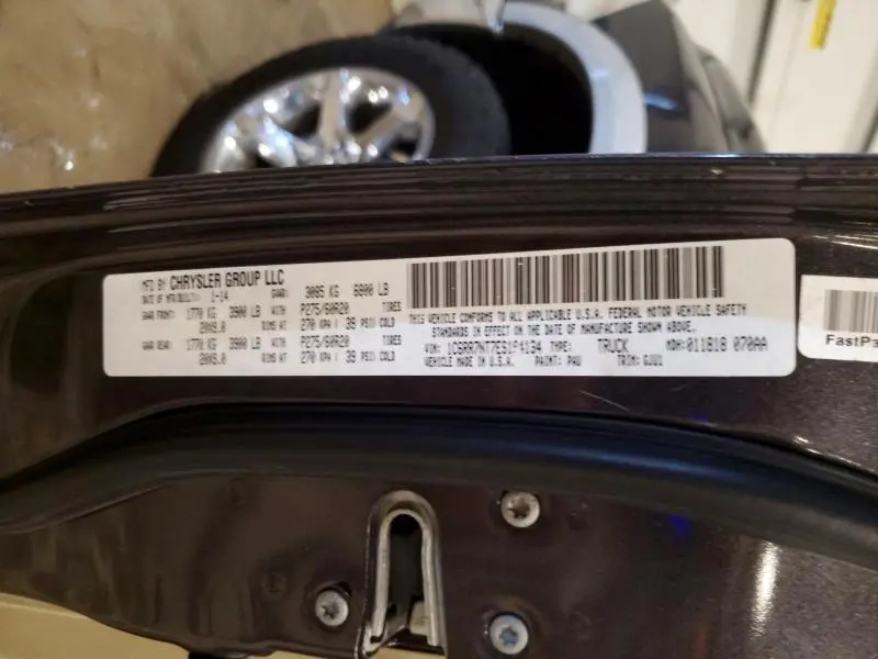 2014 RAM 1500 LARAMIE  