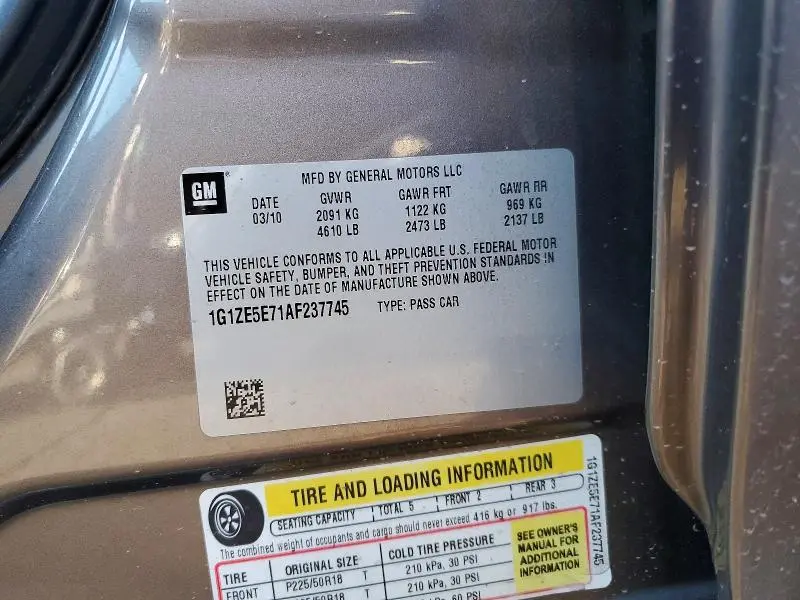 2010 CHEVROLET MALIBU LTZ  