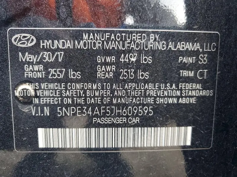 2018 HYUNDAI SONATA SPORT  