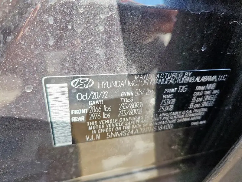 2023 HYUNDAI SANTA FE SEL  