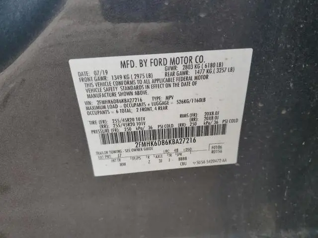 2019 FORD FLEX LIMITED
