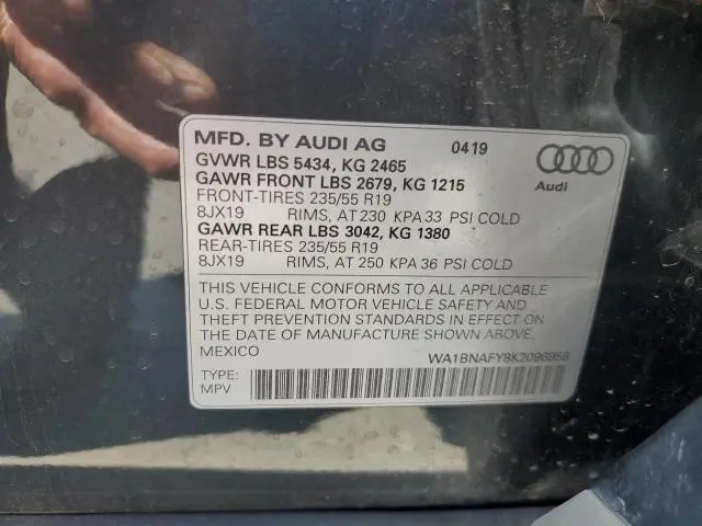 2019 AUDI Q5 PREMIUM PLUS  