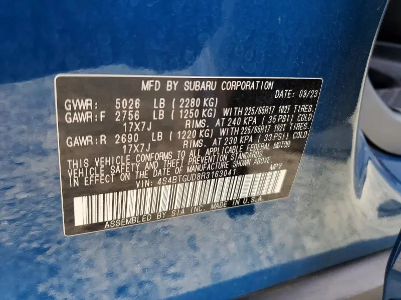 2024 SUBARU OUTBACK WILDERNESS  