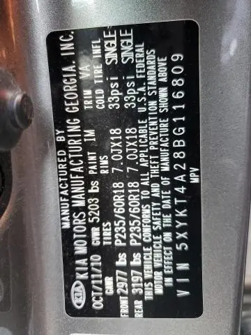 2011 KIA SORENTO BASE  