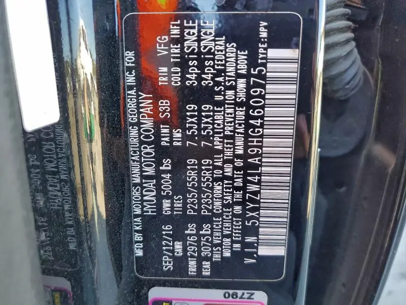 2017 HYUNDAI SANTA FE SPORT   