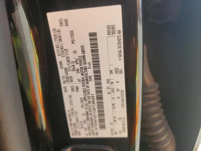 2016 FORD F150 SUPERCREW  