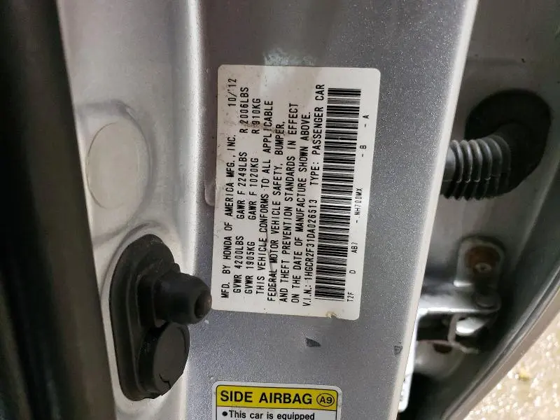 2013 HONDA ACCORD LX  