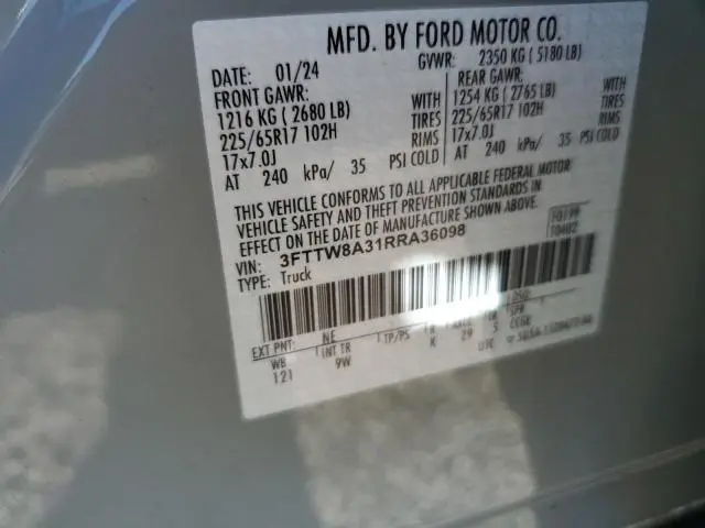 2024 FORD MAVERICK XL  