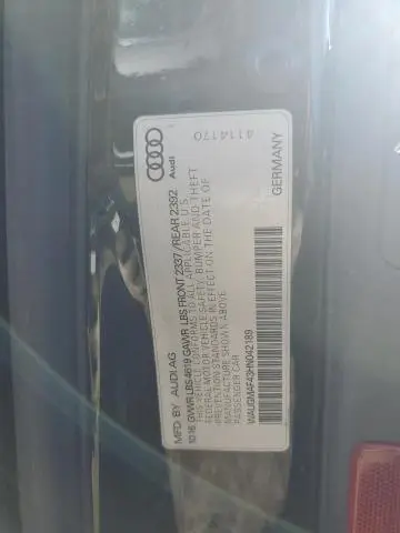 2017 AUDI A4 ULTRA PREMIUM  