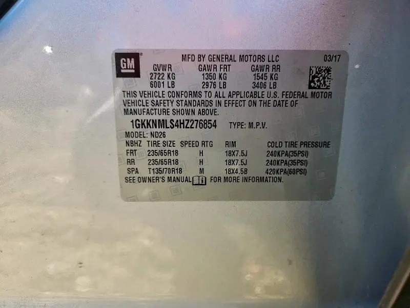 2017 GMC ACADIA SLT-1  