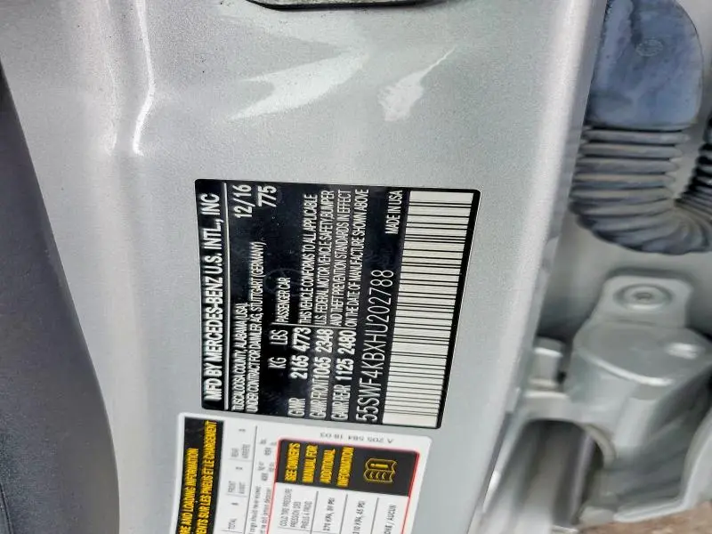 2017 MERCEDES-BENZ C 300 4MATIC  