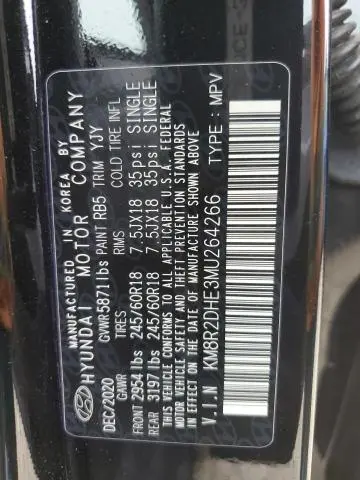 2021 HYUNDAI PALISADE SEL  