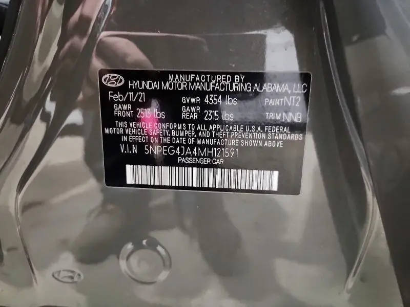 2021 HYUNDAI SONATA SE  