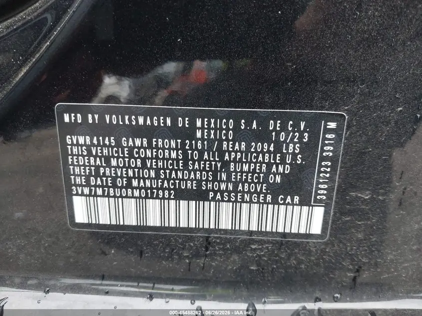 2024 VOLKSWAGEN JETTA 1.5T SE