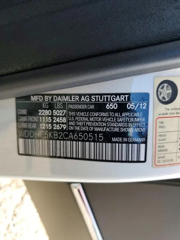 2012 MERCEDES-BENZ E 350  