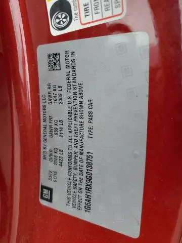 2016 CADILLAC ATS LUXURY