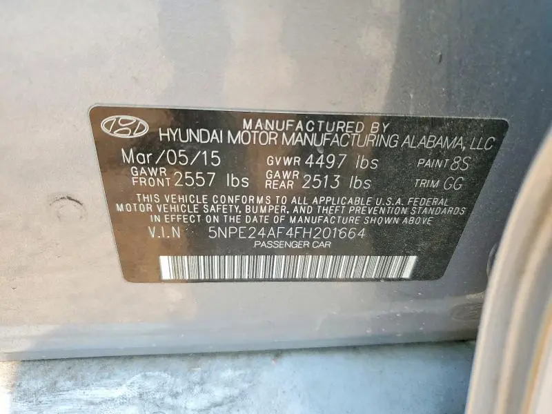 2015 HYUNDAI SONATA SE  