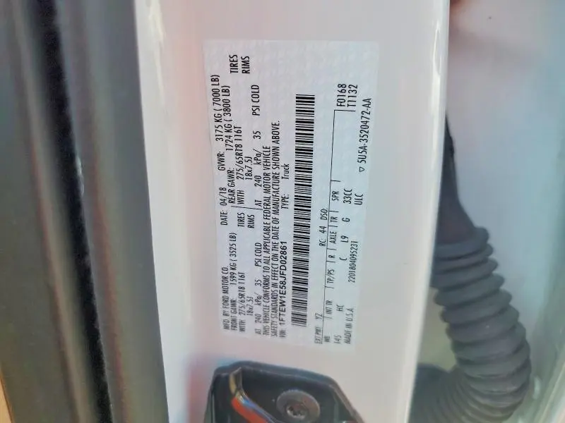 2018 FORD F150 SUPERCREW  