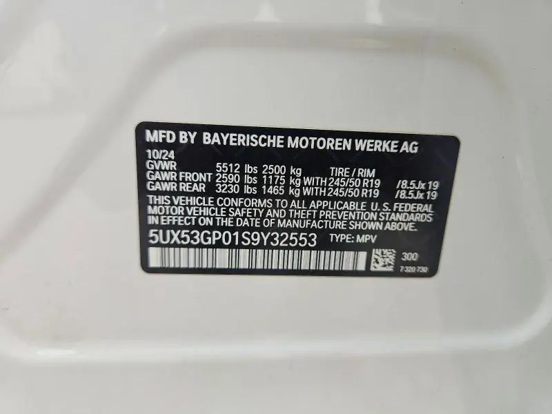 2025 BMW X3 30 XDRIVE  