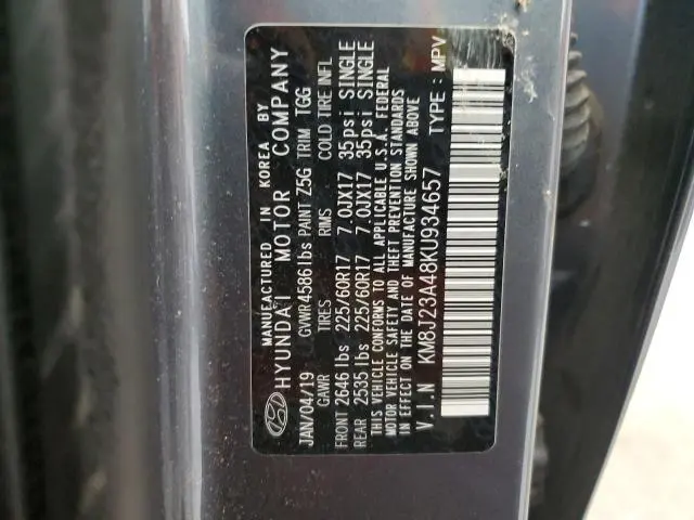 2019 HYUNDAI TUCSON SE  