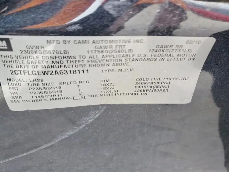 2010 GMC TERRAIN SLT  