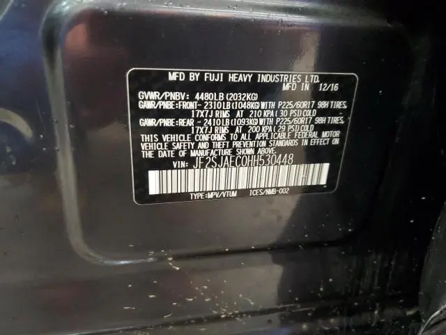 2017 SUBARU FORESTER 2.5I PREMIUM  