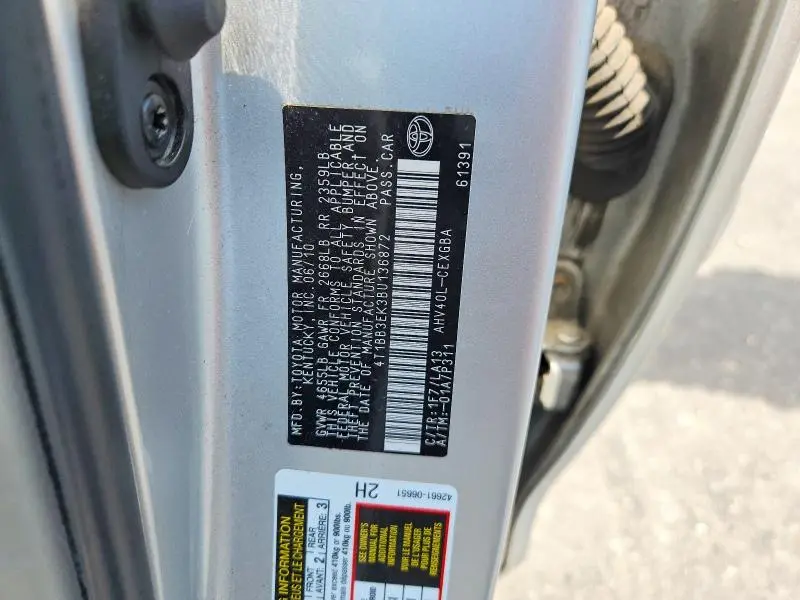 2011 TOYOTA CAMRY HYBRID  