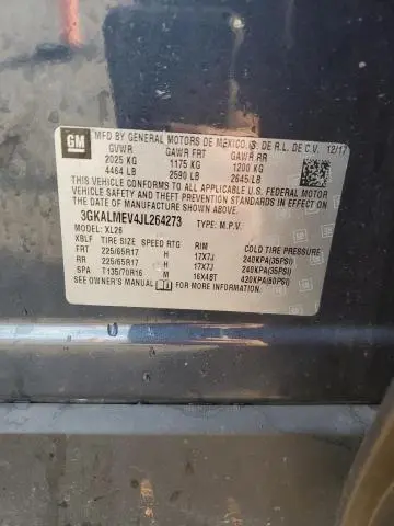 2018 GMC TERRAIN SLE  