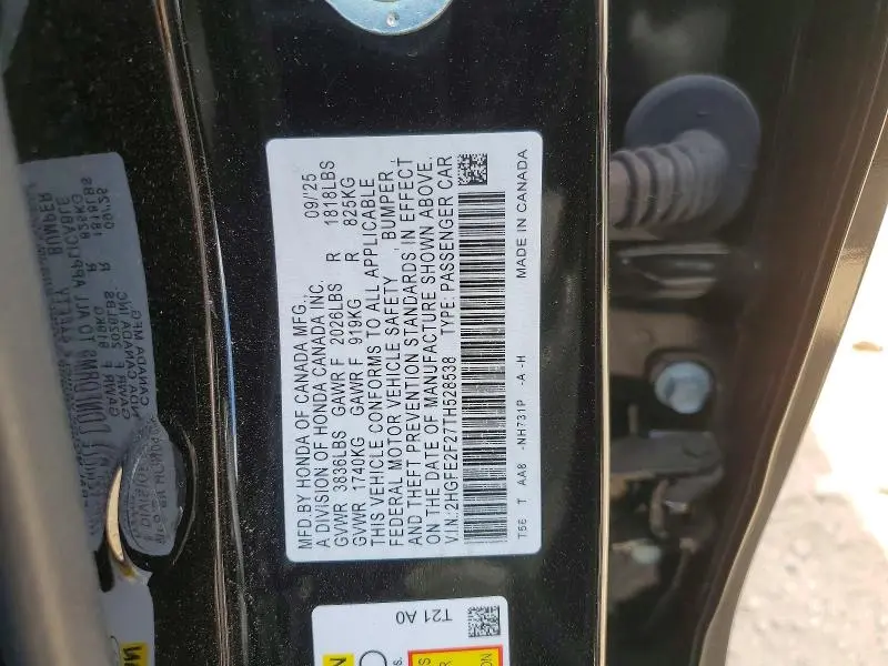 2026 HONDA CIVIC LX  