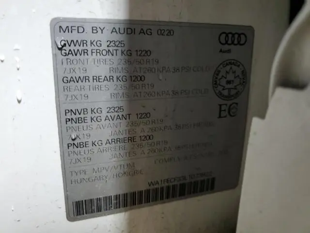 2020 AUDI Q3 PRESTIGE S-LINE  