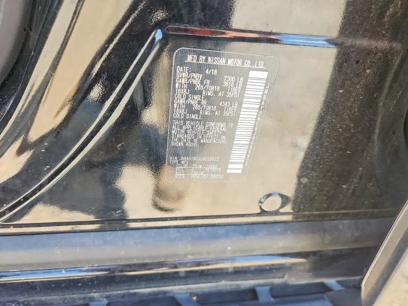 2018 NISSAN ARMADA SV  