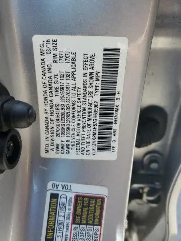 2016 HONDA CR-V EX  