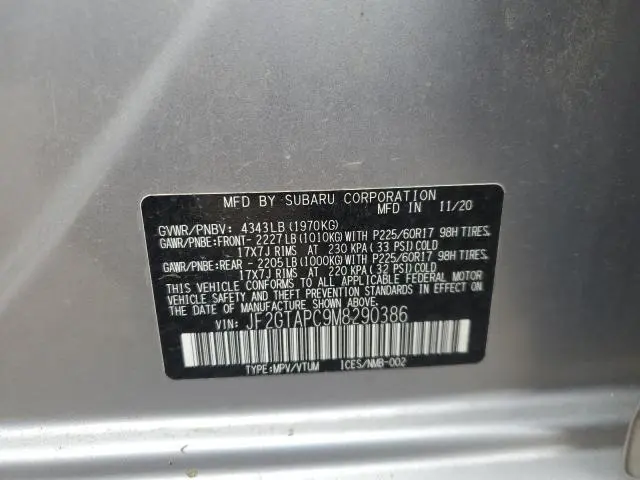 2021 SUBARU CROSSTREK PREMIUM  